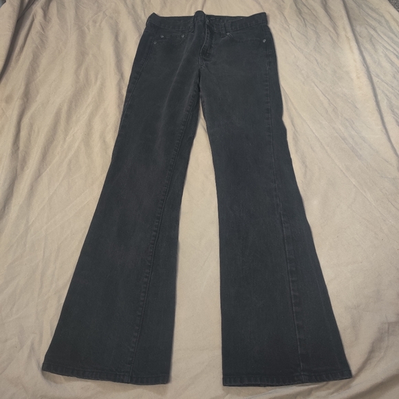 Calvin Klein Black Flare Jeans - Picture 3 of 6